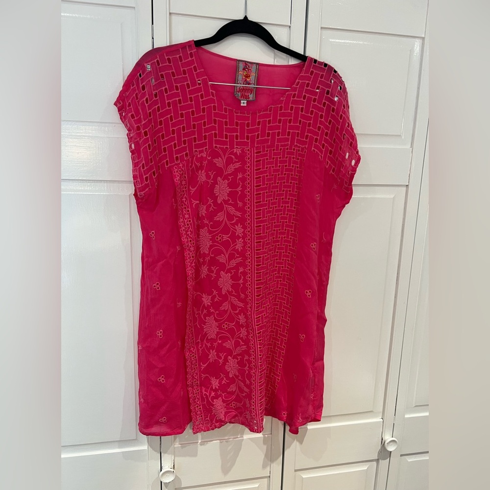 EUC Johnny Was Embroidered Dress